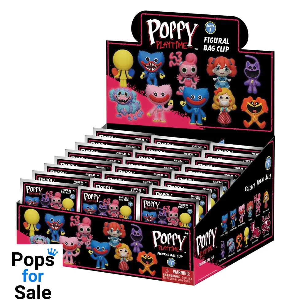 Poppy Playtime PVC Bag Clips Series 1 Display (24)