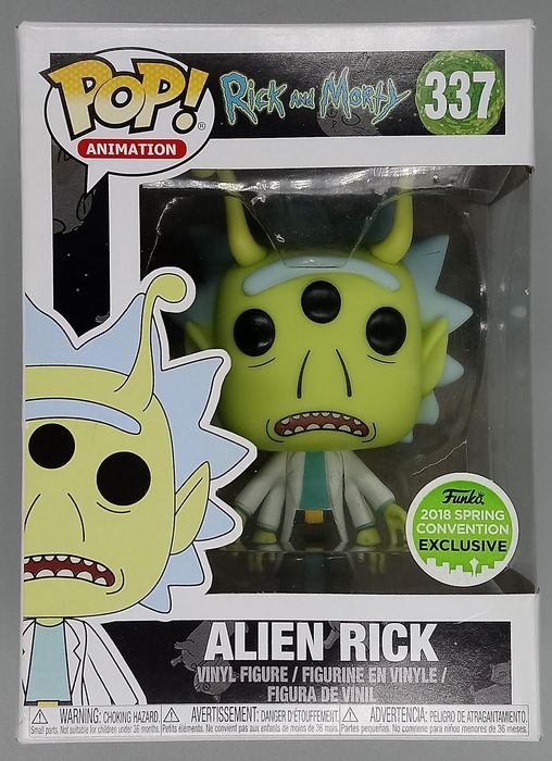 #337 Alien Rick - Rick and Morty - 2018 Con - Box Damaged Funko POP