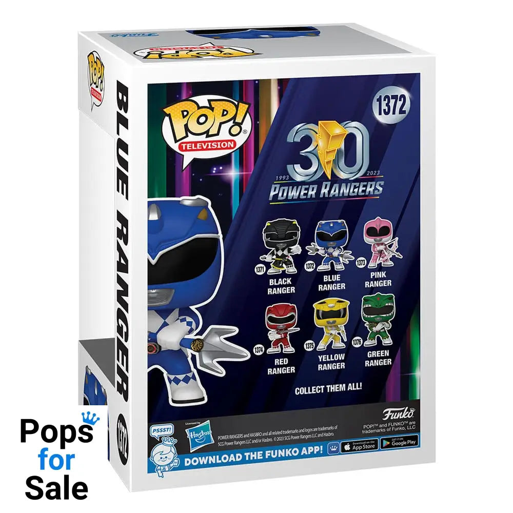Power Rangers 30th POP! TV Vinyl Figure Blue Ranger 9 cm