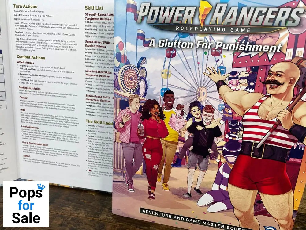 Power Rangers RPG book A Glutton for Punishment Adventure & GM Screen *Englische Version*