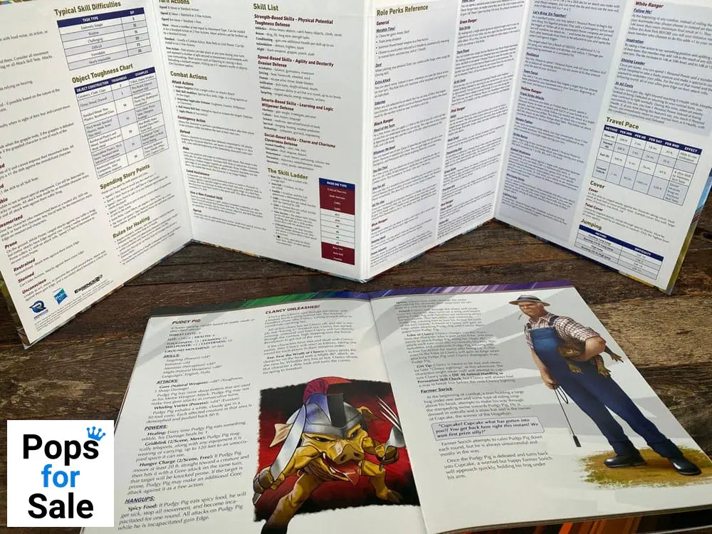 Power Rangers RPG book A Glutton for Punishment Adventure & GM Screen *Englische Version*