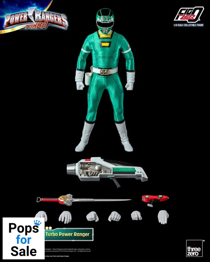 Power Rangers Turbo FigZero Action Figure 1/6 Green Turbo Power Ranger 30 cm