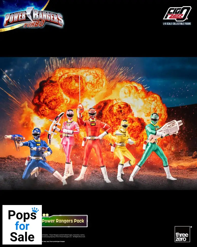 Power Rangers Turbo FigZero Action Figures 1/6 5-Pack Turbo Power Rangers 30 cm