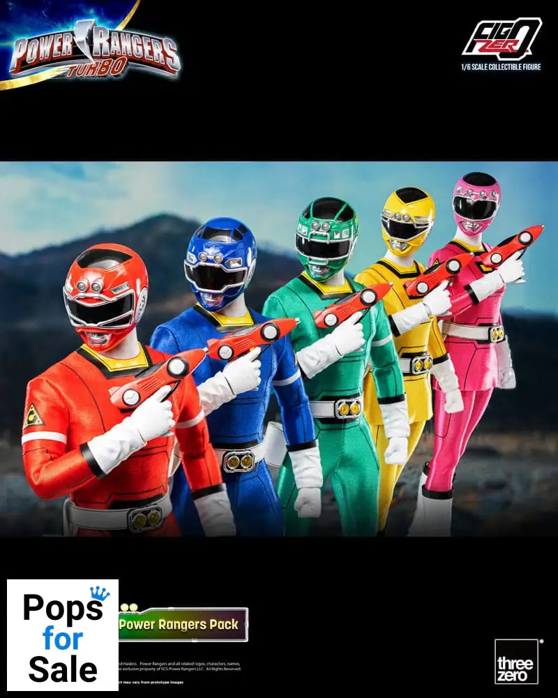 Power Rangers Turbo FigZero Action Figures 1/6 5-Pack Turbo Power Rangers 30 cm