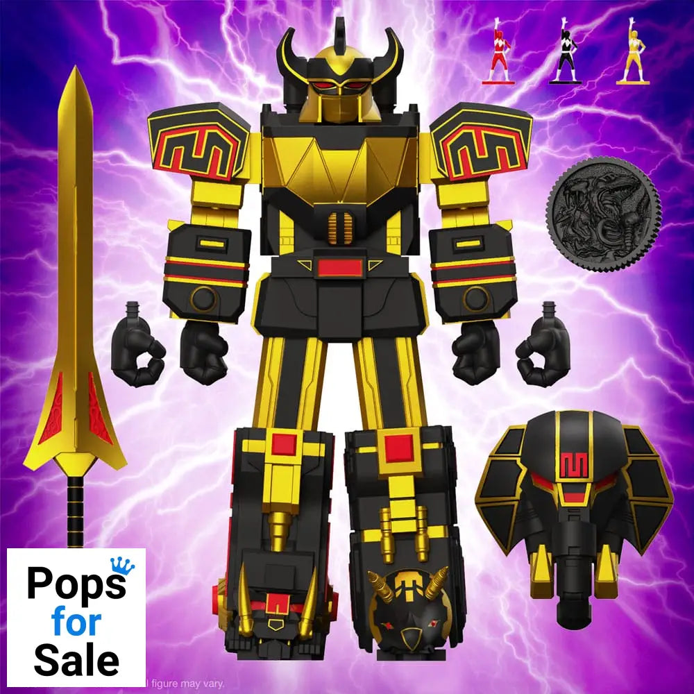 Power Rangers Ultimates Action Figure Megazord (Black/Gold) 18 cm