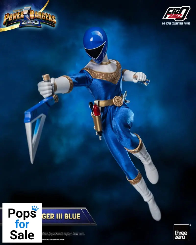 Power Rangers Zeo FigZero Action Figure 1/6 Ranger III Blue 30 cm