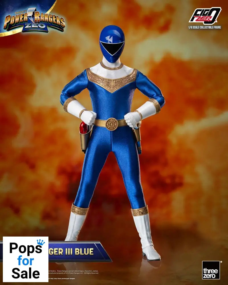 Power Rangers Zeo FigZero Action Figure 1/6 Ranger III Blue 30 cm Action figures