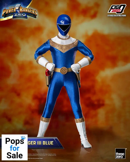 Power Rangers Zeo FigZero Action Figure 1/6 Ranger III Blue 30 cm Action figures