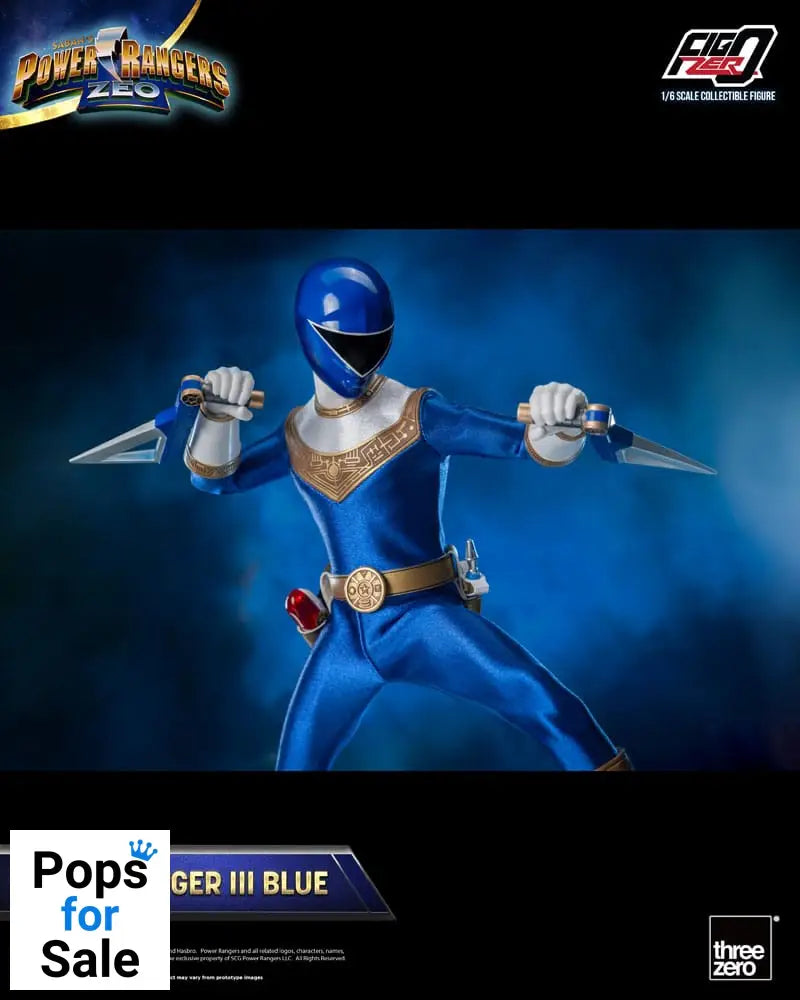 Power Rangers Zeo FigZero Action Figure 1/6 Ranger III Blue 30 cm