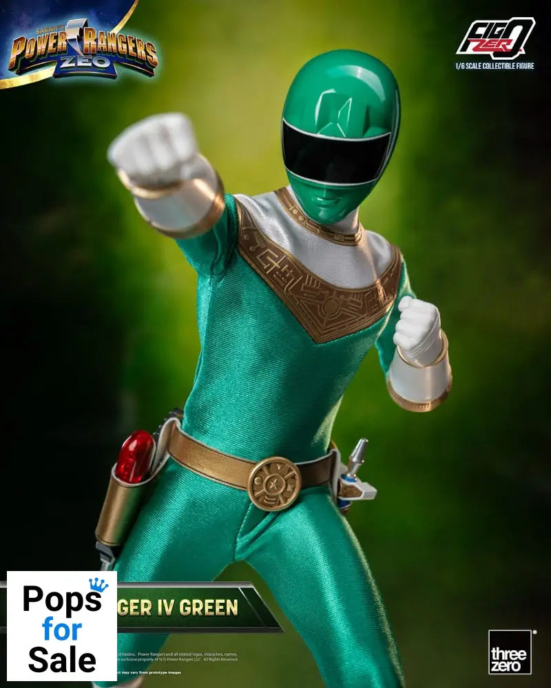 Power Rangers Zeo FigZero Action Figure 1/6 Ranger IV Green 30 cm