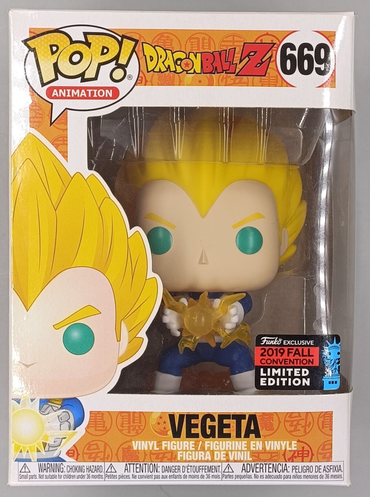 669 Vegeta (Final Flash) Dragon Ball Z - 2019 Con - Box Damaged Funko POP