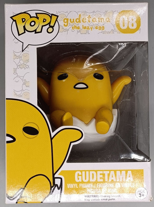 08 Gudetama - The Lazy Egg - Sanrio - Funko POP - Box Damaged