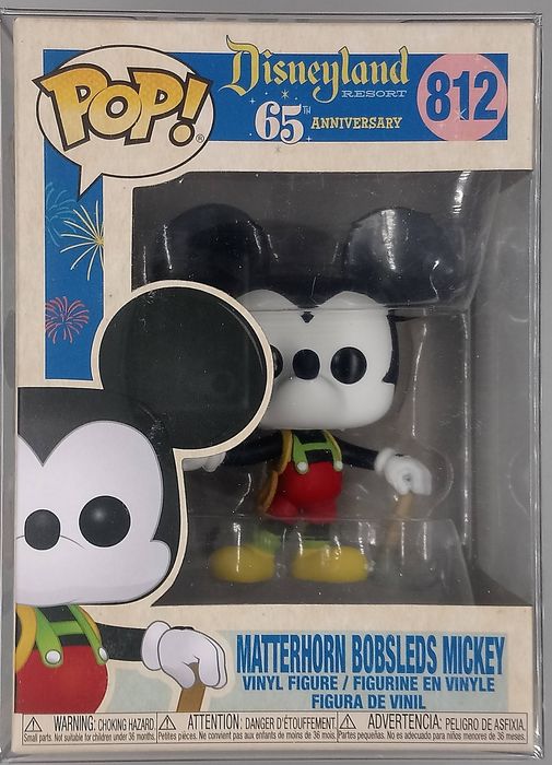 #812 Matterhorn Bobsleds Mickey Disneyland 65th Anniversary Funko POP