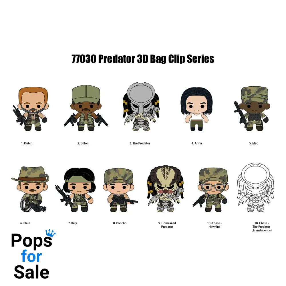 Predators 3D Foam Bag Clips Series 1 Display (24)