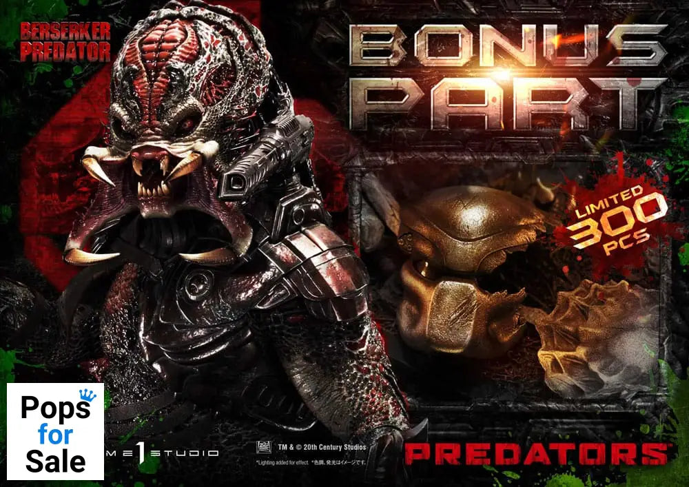 Predators Statue Berserker Predator Deluxe Bonus Version 100 cm
