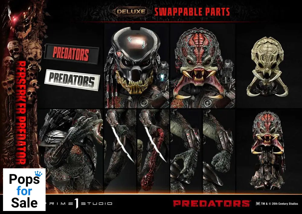 Predators Statue Berserker Predator Deluxe Version 100 cm