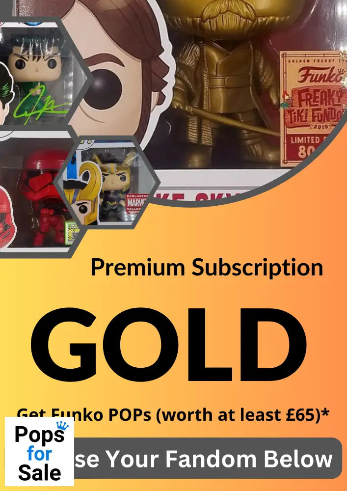 Premium Funko Pop Mystery Box - Subscription Only Gold / Anime