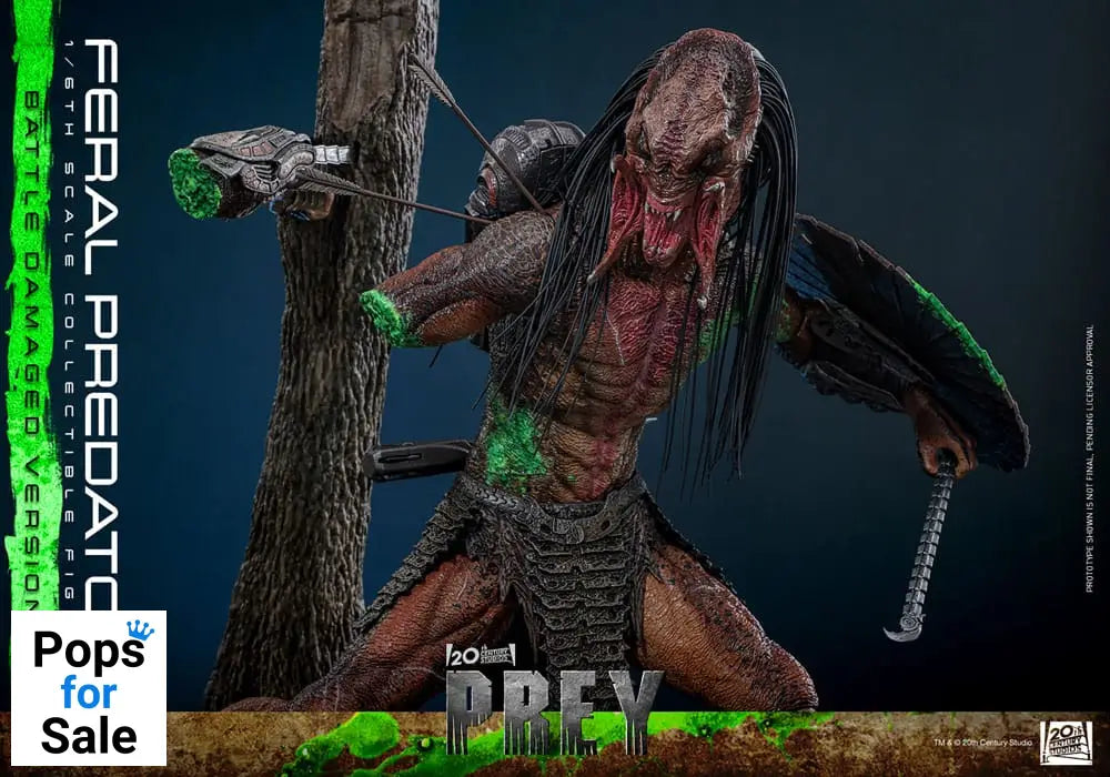 Prey Action Figure 1/6 Feral Predator (Battle Damaged Version) 37 cm