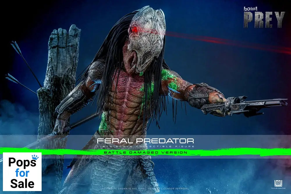 Prey Action Figure 1/6 Feral Predator (Battle Damaged Version) 37 cm