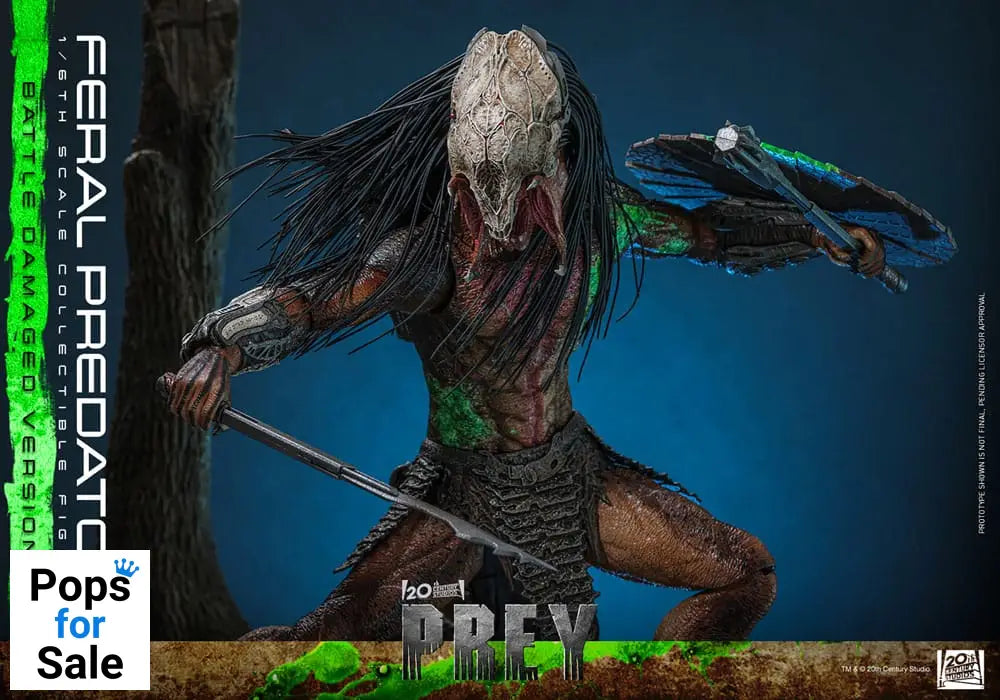 Prey Action Figure 1/6 Feral Predator (Battle Damaged Version) 37 cm
