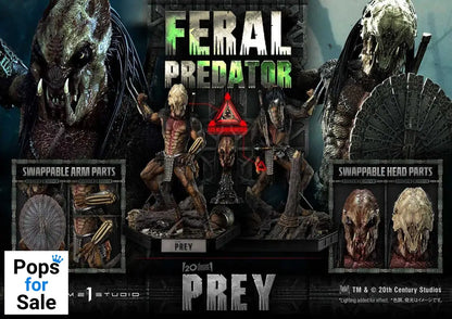 Prey (Movie) Museum Masterline Series Statue 1/3 Feral Predator 89 cm Statues