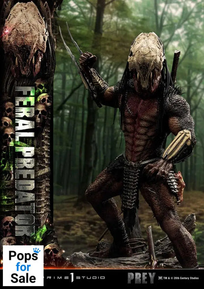 Prey (Movie) Museum Masterline Series Statue 1/3 Feral Predator 89 cm Statues