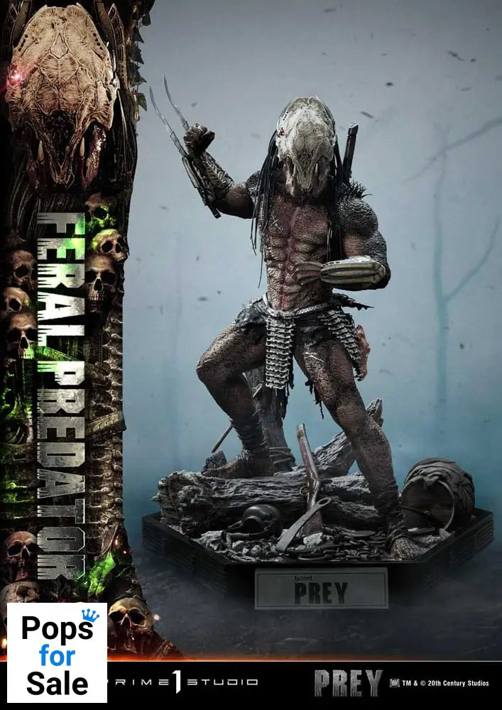 Prey (Movie) Museum Masterline Series Statue 1/3 Feral Predator 89 cm