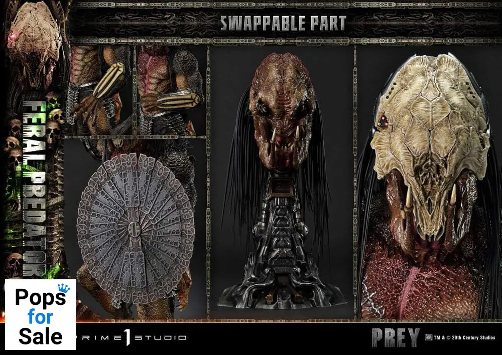Prey (Movie) Museum Masterline Series Statue 1/3 Feral Predator 89 cm Statues