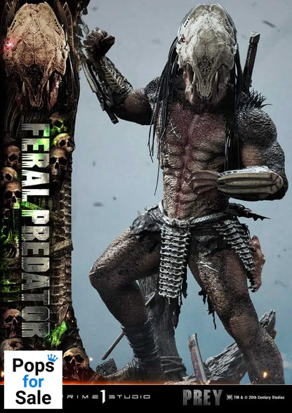Prey (Movie) Museum Masterline Series Statue 1/3 Feral Predator 89 cm