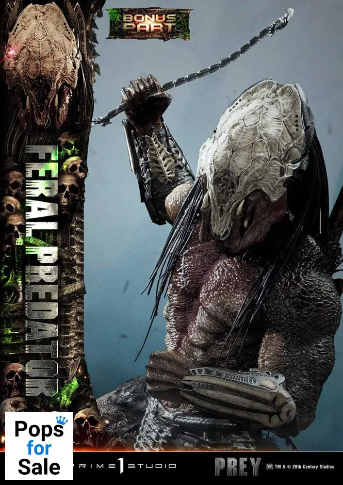 Prey (Movie) Museum Masterline Series Statue 1/3 Feral Predator Deluxe Bonus Version 89 cm