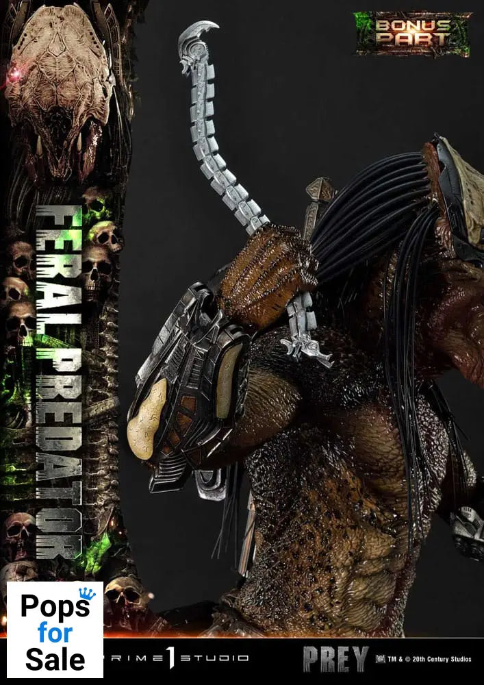 Prey (Movie) Museum Masterline Series Statue 1/3 Feral Predator Deluxe Bonus Version 89 cm