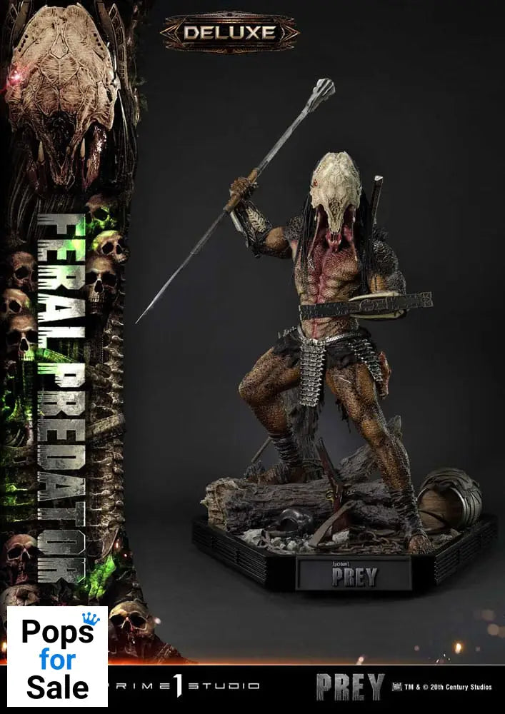 Prey (Movie) Museum Masterline Series Statue 1/3 Feral Predator Deluxe Bonus Version 89 cm