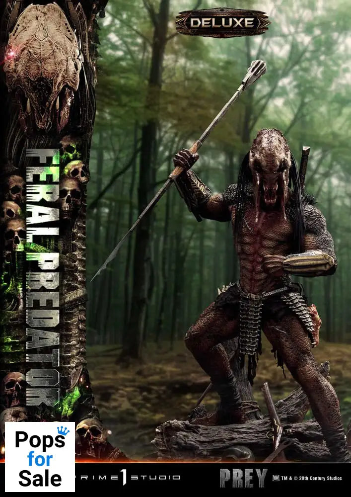 Prey (Movie) Museum Masterline Series Statue 1/3 Feral Predator Deluxe Version 89 cm