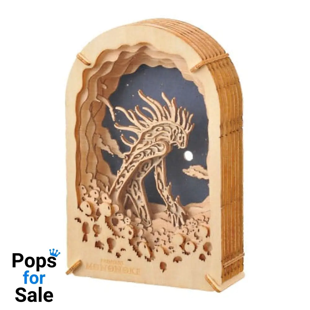 Princess Mononoke Paper Model Kit Paper Theater Wood Style Night Walker