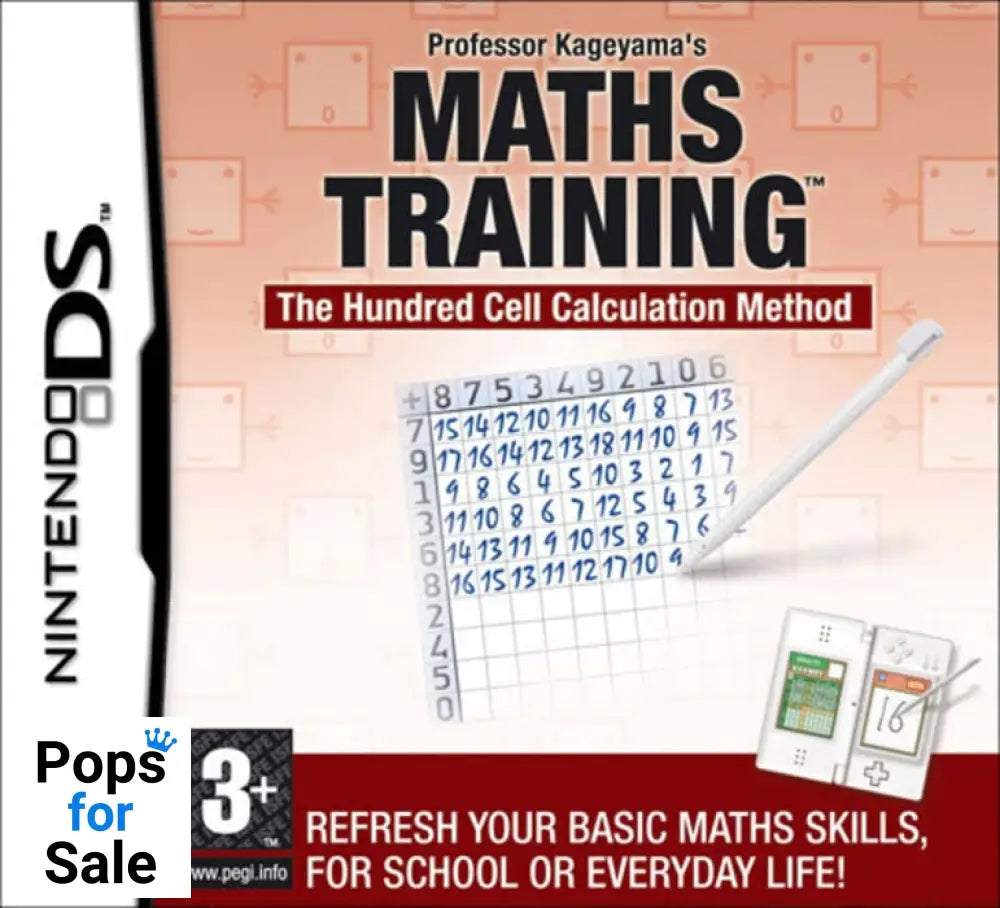 Professor Kageyamas Maths Training for Nintendo DS