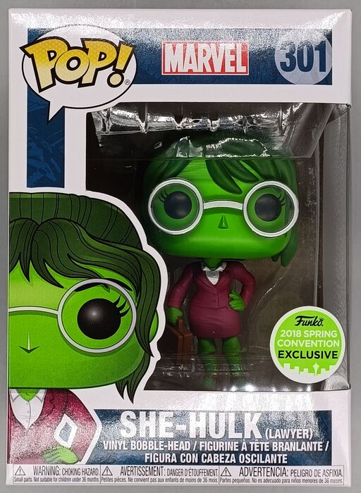 #301 She-Hulk (Lawyer) - Marvel - 2018 Con - Box Damaged Funko POP