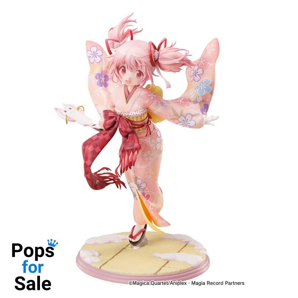Puella Magi Madoka Magica Side Story Magia Record PVC Statue 1/7 Madoka Kaname Kimono Ver. 22 cm