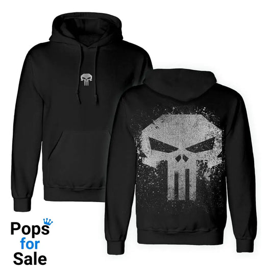 Punisher Hooded Sweater Skull With Metallic Ink Size S