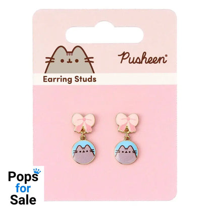 Pusheen Drop Earrings Pink Bows