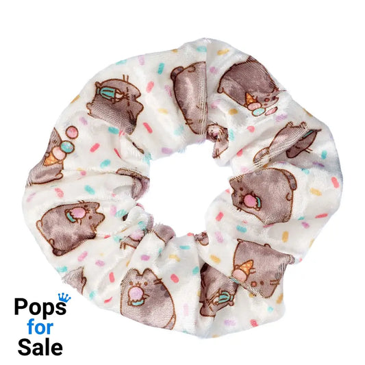 Pusheen Hair Scrunchie White Ice Cream