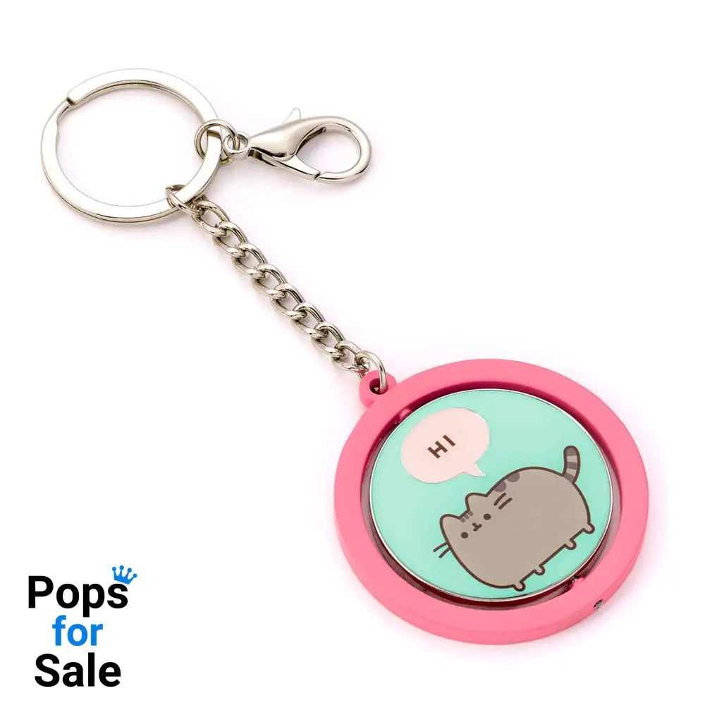 Pusheen Keychain &quot;Hi , Bye&quot; Spinning