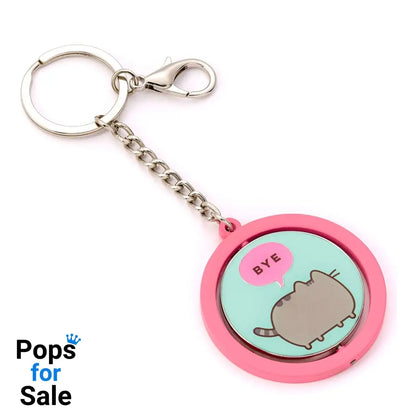 Pusheen Keychain &quot;Hi , Bye&quot; Spinning