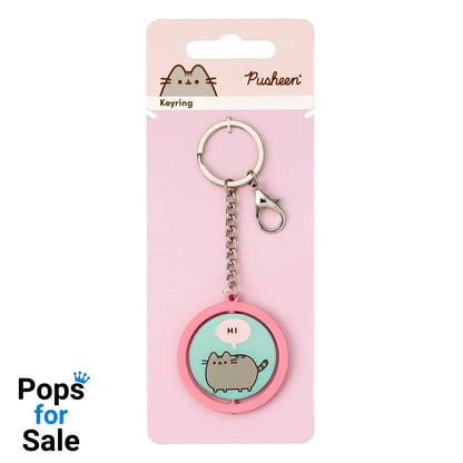 Pusheen Keychain &quot;Hi , Bye&quot; Spinning