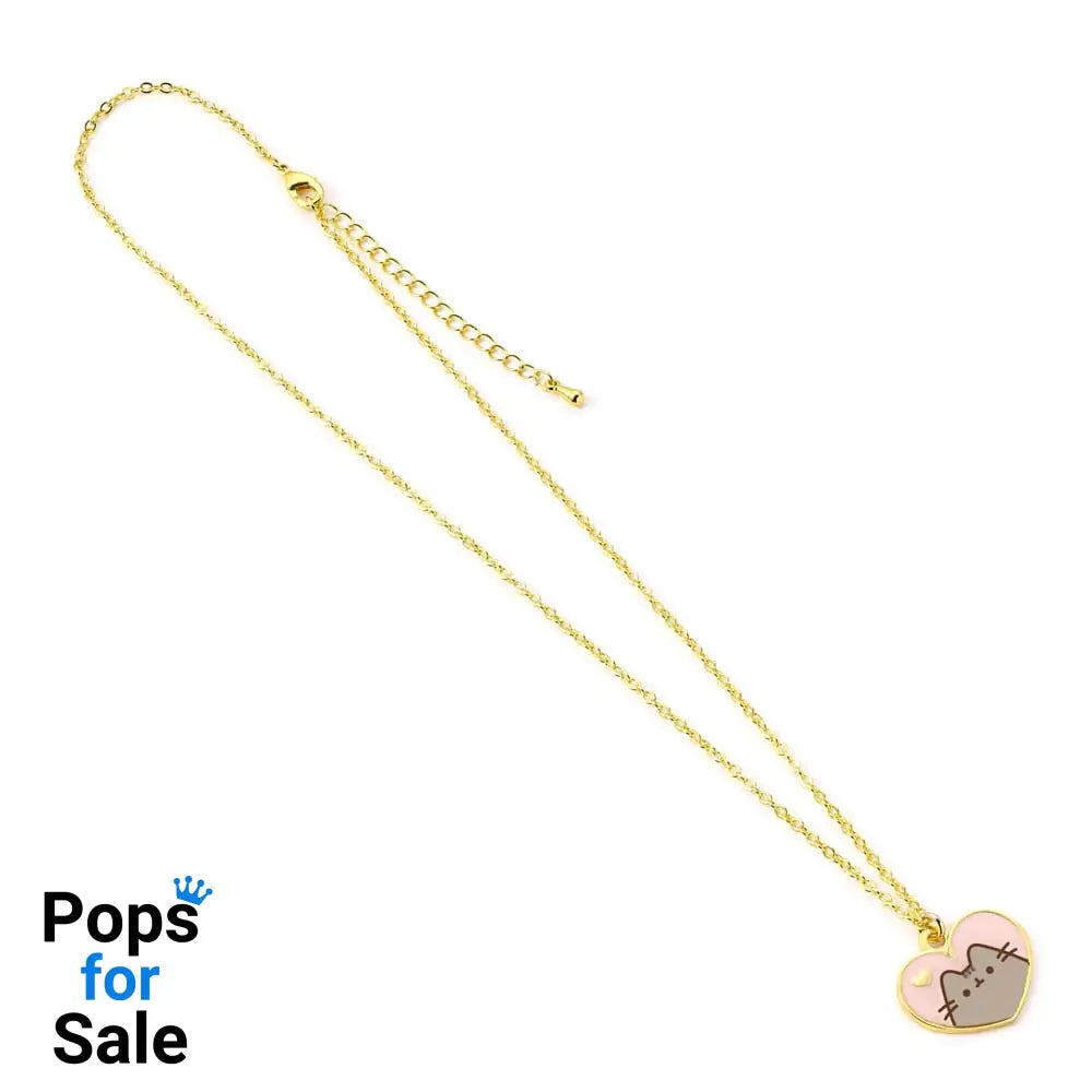 Pusheen Pendant & Necklace Pink and Gold Heart Pendants & necklaces
