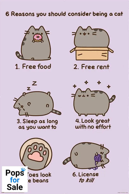 Pusheen Poster Pack Reasosn to be a Cat 61 x 91 cm (4)