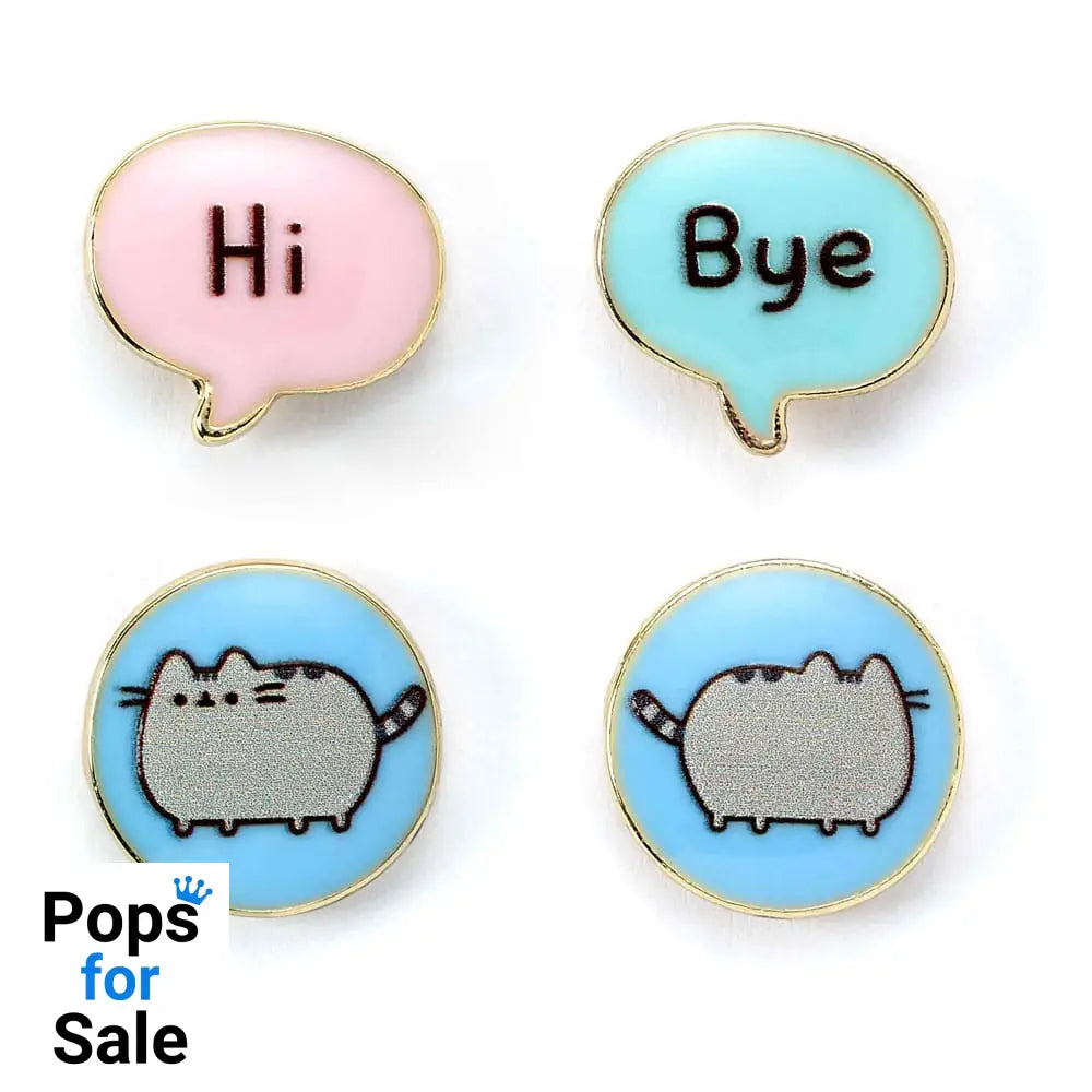 Pusheen Stud Earrings 2-pack &quot;Hi , Bye&quot;