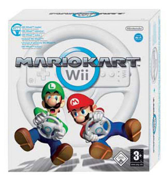 Mario Kart with Wii Wheel for Nintendo Wii - [No Box]