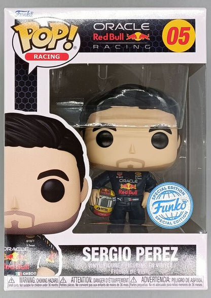 05 Sergio Perez w/helmet - Formula 1 Oracle Red Bull Racing Funko POP - Brand New