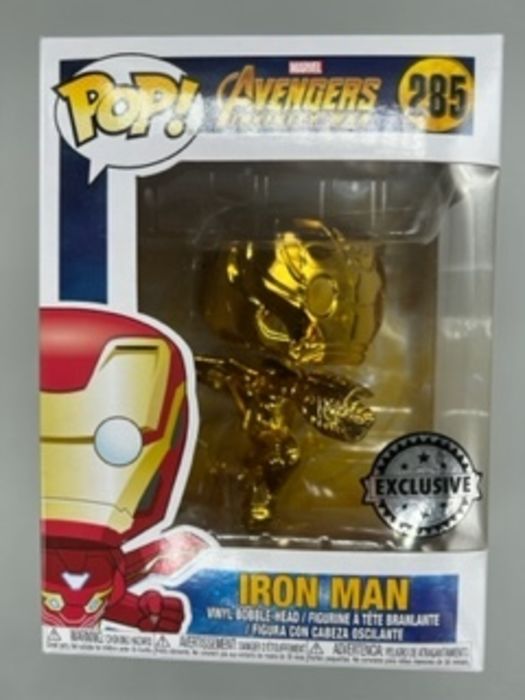 285 Iron Man (Gold) Chrome - Marvel Avengers Infinity War Funko POP