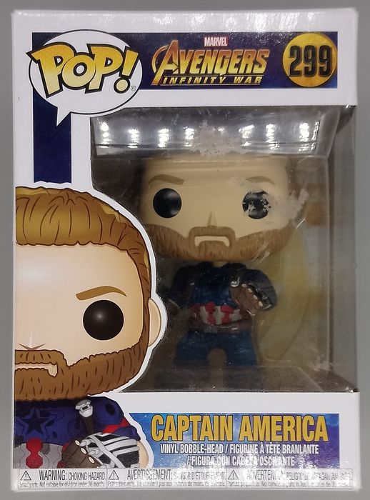#299 Captain America (Action Pose) Marvel Avenger Box Damaged Funko POP